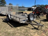 390 - 2022 CARRY ON ALUMINUM 6' X 10' GATE TRAILER