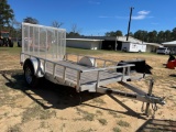 391 - 2022 CARRY ON ALUMINUM 6' X 10' GATE TRAILER