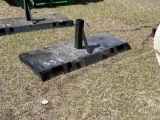 538 - CLOSED SKID STEER RECEIVER HITCH PLATE