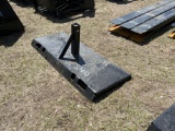 540 - CLOSED SKID STEER RECEIVER HITCH PLATE