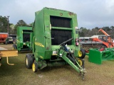 556 - JD 467 MEGA WIDE HAY BALER,
