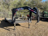 652 - 2016 CLAY'S TRAILER 7 X 30 GOOSENECK TRAILER