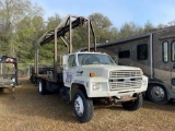 653 - FORD F-700 SEPTIC TANK BOOM TRUCK,