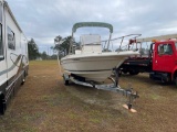 754 - ABSOLUTE - 1991 SEA RAY 18' BOAT & TRAILER,