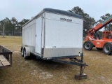 847 - HOMESTEADER 7' X 16' ENCLOSED TRAILER,