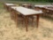 2476 - WOOD TABLE AND 5 - CHAIRS