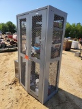 2160 - MESH CAGE CABINET AND CONTENTS