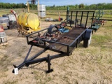 2317 - 5 X 10 MESH WIRE TRAILER WITH GATE *