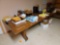 4' X 10' WOOD DESK AND CONTENTS,