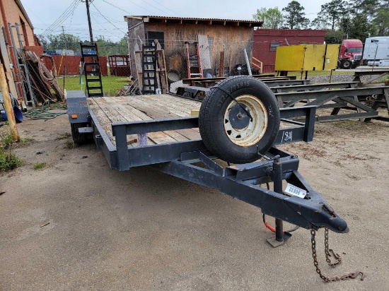 82" X 18' DOVE TAIL TRAILER,