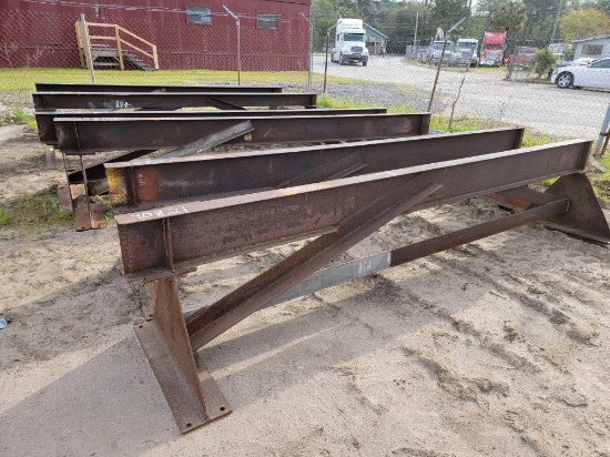 6 - 12' 6" X 30" STEEL SAW HORSES