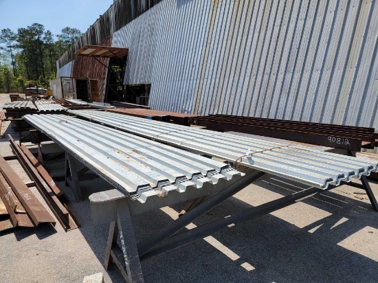 21 - PIECE METAL ROOF DECK