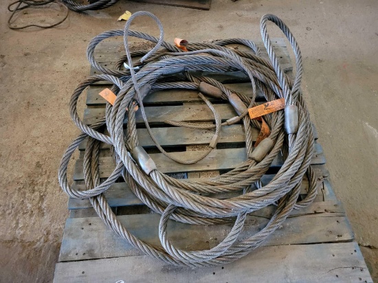 4 - 1" X 20' CHOKER CABLES
