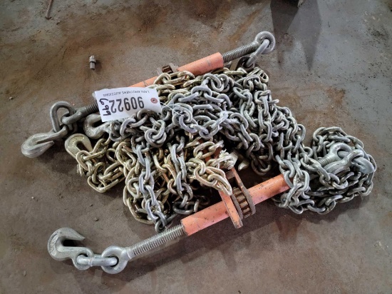 2 - RATCHET CHAIN BUCKS WITH CHAINS