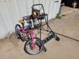 FISH COOKER, BIKE, AND REEL MOWER