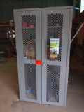 MESH CAGE CABINET AND CONTENTS