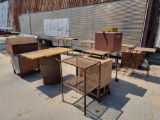 5 - STEEL STORAGE BOXES AND 7 - TABLES