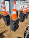 570 - ABSOLUTE - NEW 50 SAFETY CONES