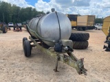 1,000 GALLON WATER TANK ON TRAILER