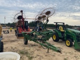 350 - 8 - WHEEL HAY RAKE & CADDY