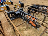 859 - ABSOLUTE - NEW MOWER KING HYDRAULIC TRENCHER