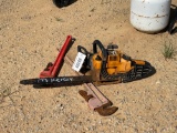 2574 - POULAN PRO 42CC CHAIN SAW & 3 PIPE WRENCHES