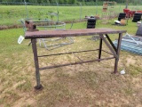 2816 - 8 FT METAL TABLE WITH VICE