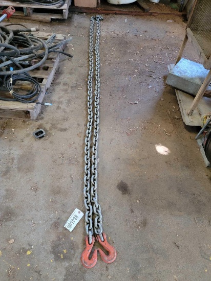 1/2" CHAIN - 18' WITH 2 - HOOKS