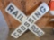 RAILROAD CROSSING SIGN