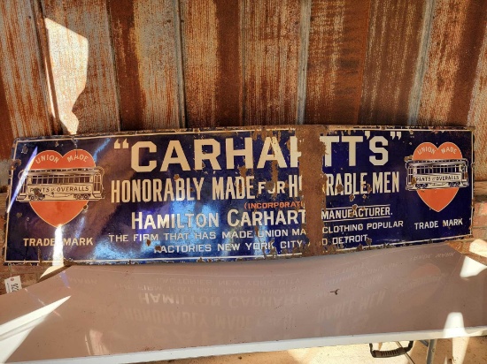 "CARHARTT'S HONORABLY MADE" SIGN
