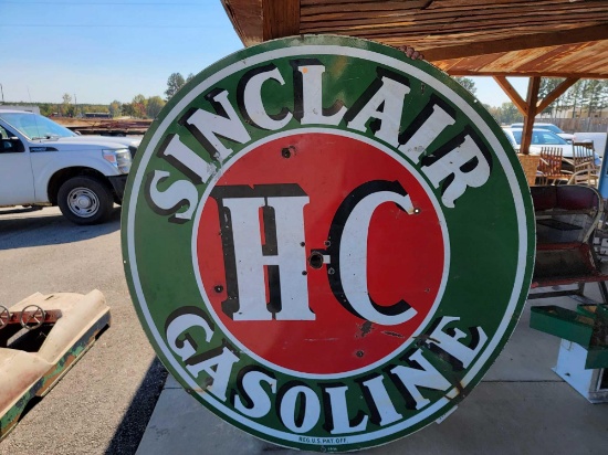 "SINCLAIR GASOLINE" METAL SIGN