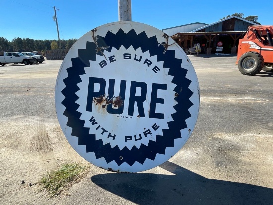 "BE SURE WITH PURE" SIGN