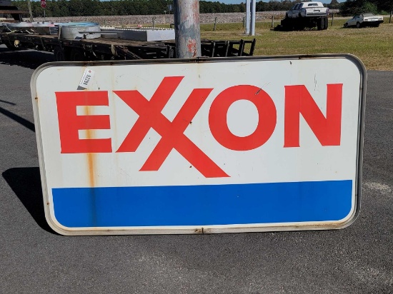 "EXXON" METAL SIGN