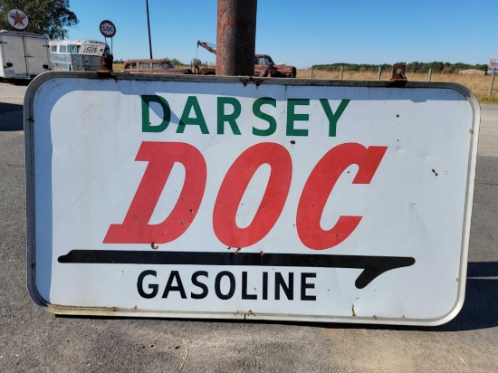 "DARSEY DOC GASOLINE" SIGN