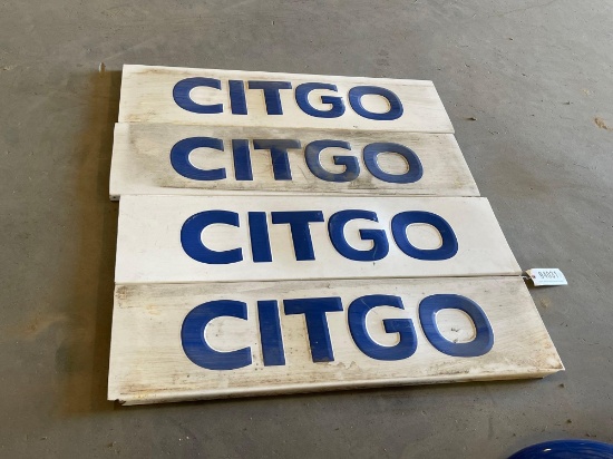 4 - PLASTIC CITGO SIGNS