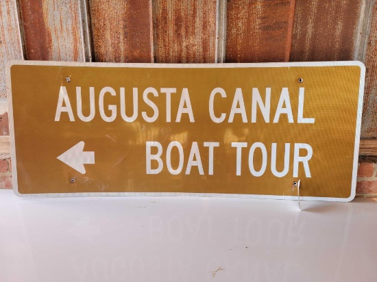 "AUGUSTA CANAL BOAT TOUR" SIGN