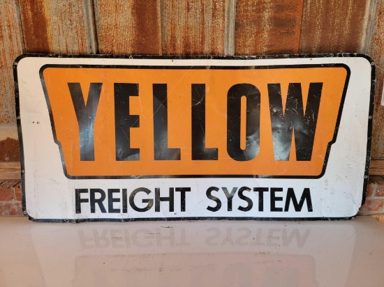 YELLOW FREIGHT SYSTEM METAL SIGN