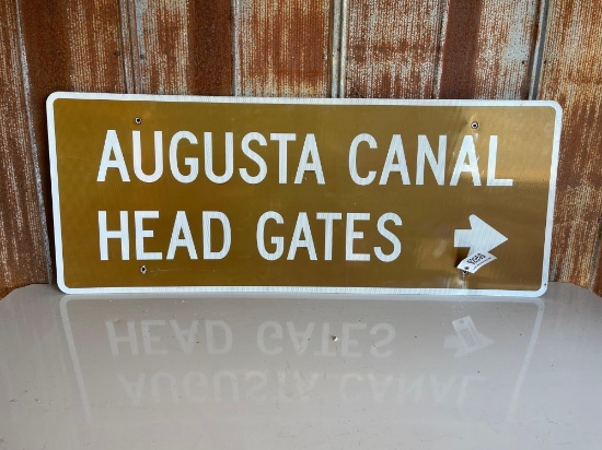 "AUGUSTA CANAL HEAD GATES" SIGN