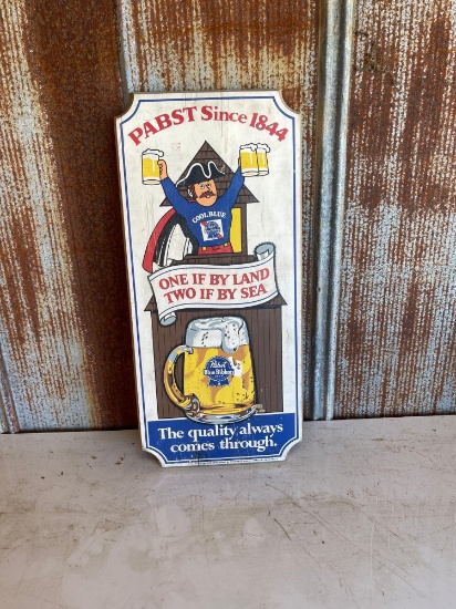 "PABST SINCE 1844" SIGN