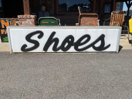 "SHOES" LIGHTED SIGN