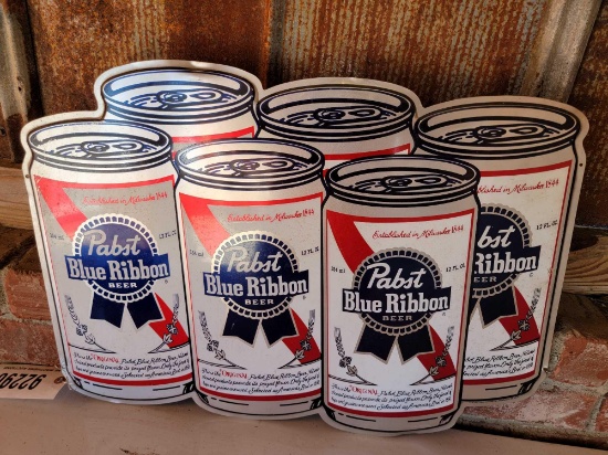 "PABST BLUE RIBBON" METAL SIGN