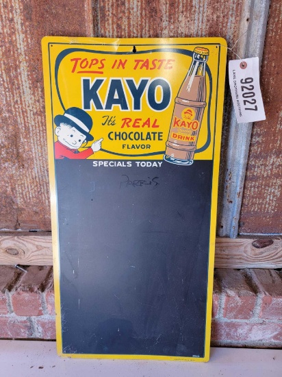"KAYO TOPS IN TASTE" SIGN