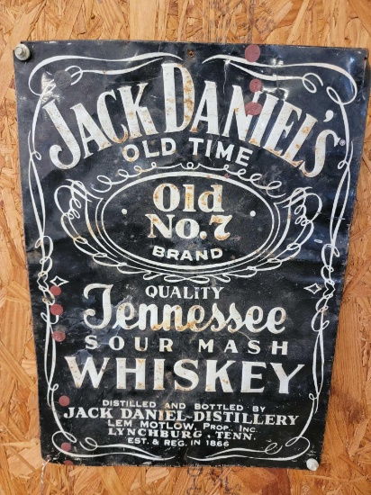 "JACK DANIELS" METAL SIGN
