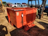 FORK LIFT TRASH CAN ORANGE