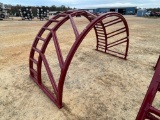 574 - ABSOLUTE - NEW 2 PC. STEEL CATTLE HAY RING