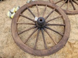 775 - WOOD WAGON WHEEL