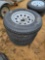 2403 - 3 - ST205/750 15 TIRES & 5 - LUG RIMS
