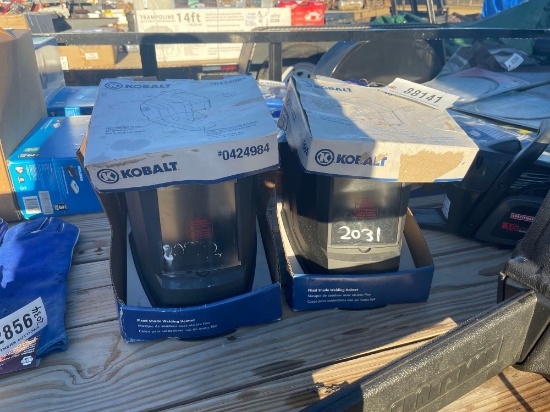 2031 - 2 - NEW KOBALT WELDING HELMETS