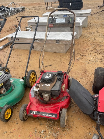 2168 - TORO 21" SELF PROPELLED MOWER