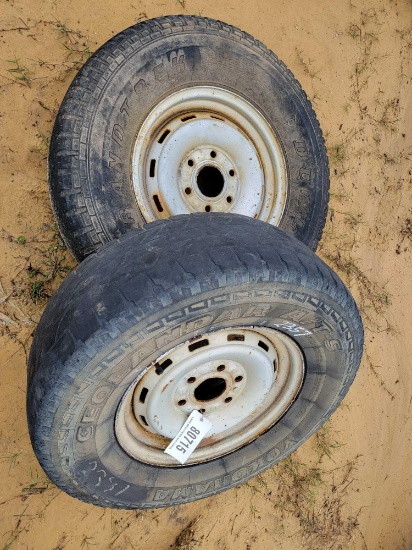 2357 - 1 - 6 LUG DUNLOP TIRE & 1 - YOKOHAMA TIRE